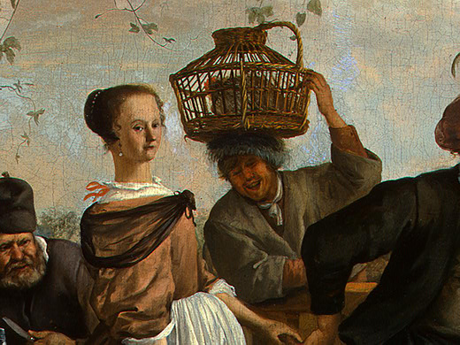 Dancing couple(detail), 1663 - Ян Стен