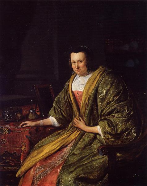Portrait of Geertruy Gael, Second Wife of Gerrit Gerritsz Schouten, 1665 - Jan Havicksz Steen