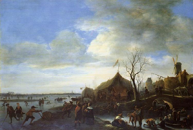 Winter Landscape, c.1650 - Ян Стен