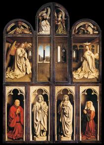 The Ghent Altarpiece (exterior) - Ян ван Ейк