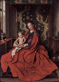 A Virgem e o Menino Jesus lendo - Jan van Eyck
