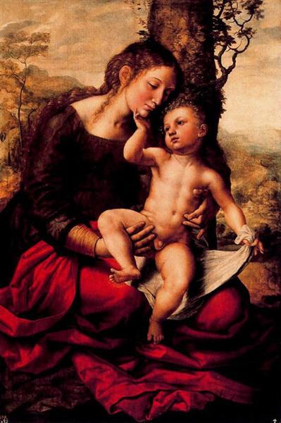 Virgin and Child, 1543 - Ян ван Гемессен