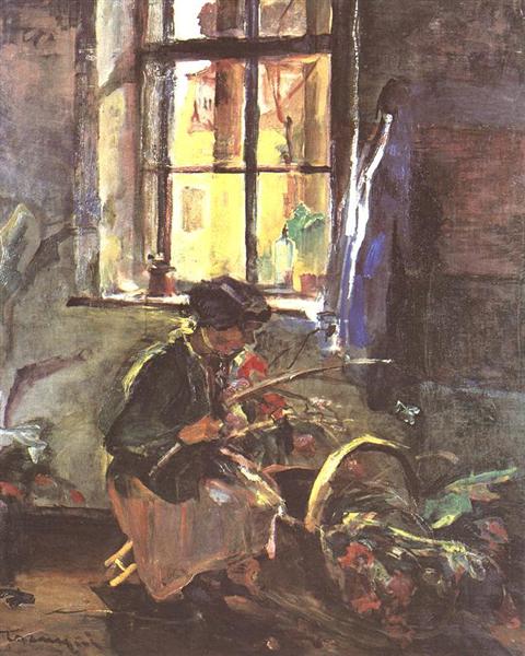 Making a Bunch of Flowers, 1933 - Янош Торняй