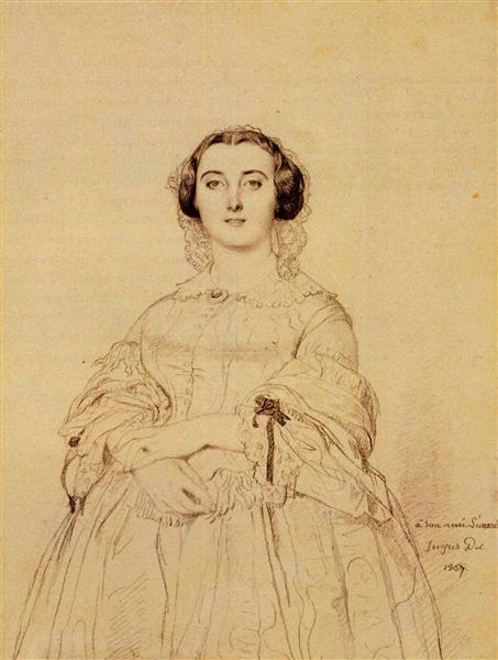 Madame Charles Simart, born Amélie Baltard - Jean Auguste Dominique Ingres