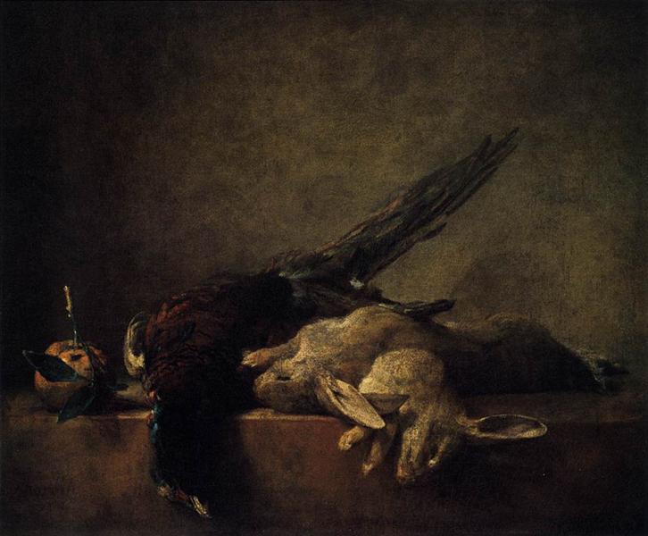 Still Life with Pheasant, c.1750 - Jean Siméon Chardin