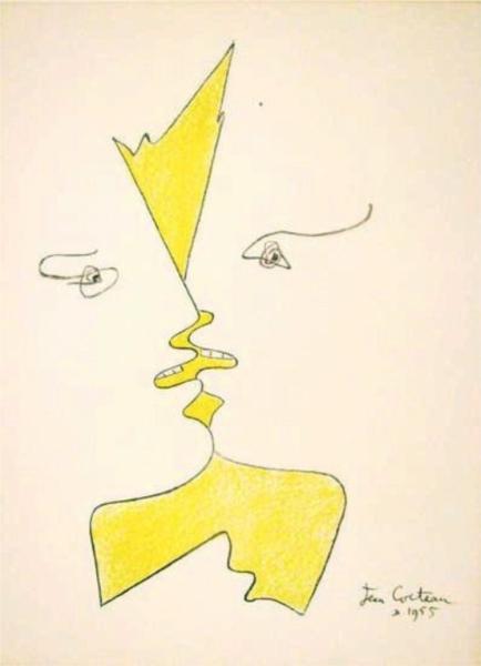Untitled, 1955 - Жан Кокто