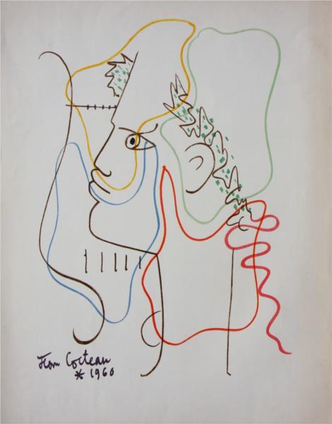 Untitled, 1960 - Жан Кокто