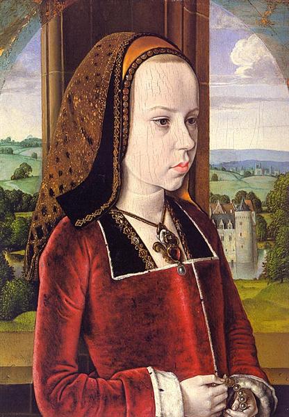 Portrait of Margaret of Austria (Portrait of a Young Princess), c.1491 - Mestre de Moulins