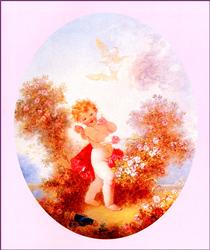Cupid Between The Roses - Jean-Honoré Fragonard
