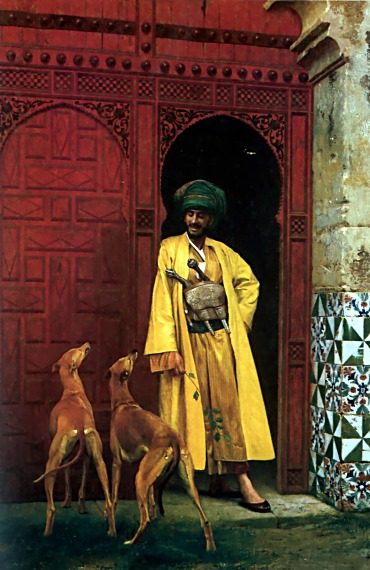 An Arab and His Dog - Jean-Léon Gérôme