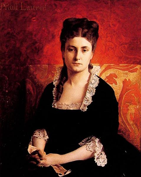 Porträtt av en kvinna, 1874 - Jean-Paul Laurens