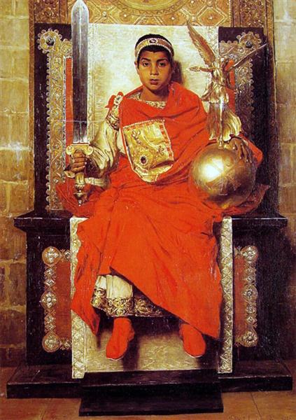 The Byzantine Emperor Honorius, 1880 - Jean-Paul Laurens