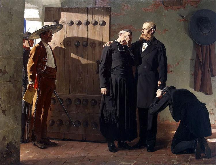 The Last moments of Maximilian, Emperor of Mexico, 1882 - Жан-Поль Лоран