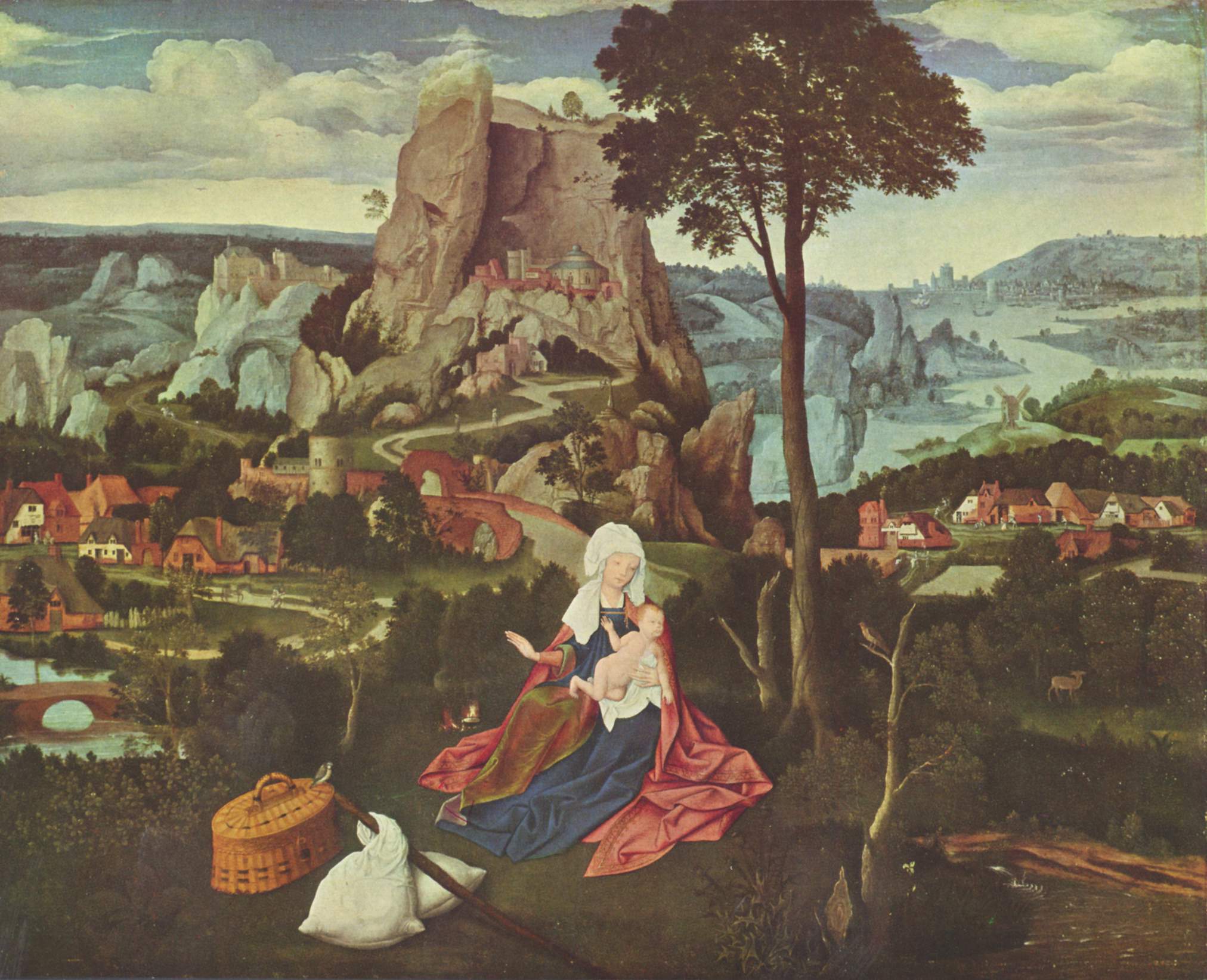 The Rest of the Flight into Egypt - Joachim Patinir - WikiArt.org ...