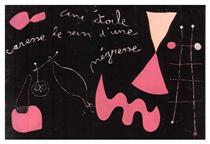 A Star Caresses the Breasts of a Negro Woman - Joan Miró