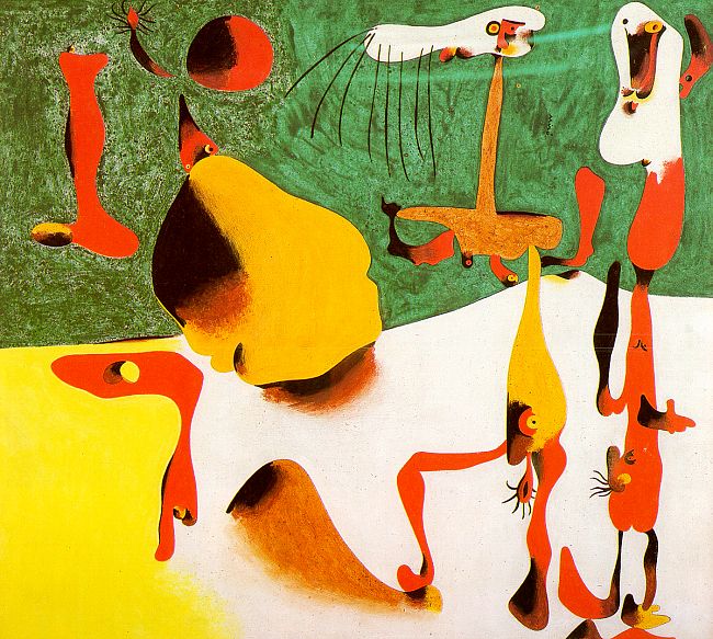 Figures in Front of a Metamorphosis, 1936 - Joan Miró
