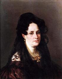 Portrait of a woman - Joaquin Manuel Fernandez Cruzado