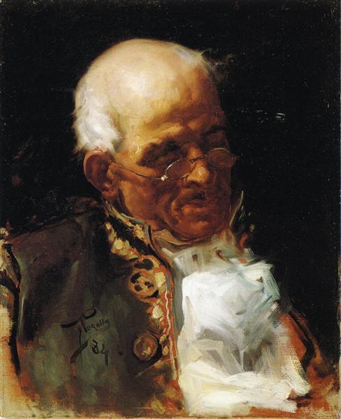 Portrait of a Caballero, 1884 - 霍金‧索羅亞