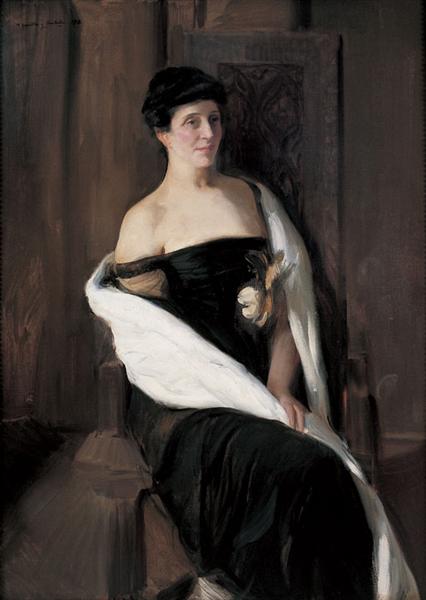 Portrait of a woman - Joaquín Sorolla