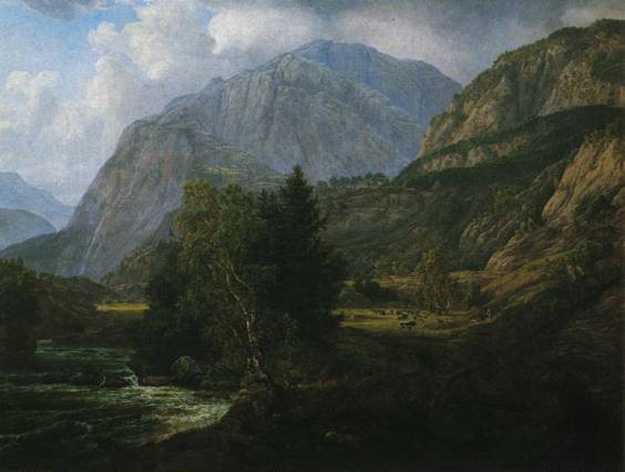 Vista de Fortundalen, 1836 - Johan Christian Dahl