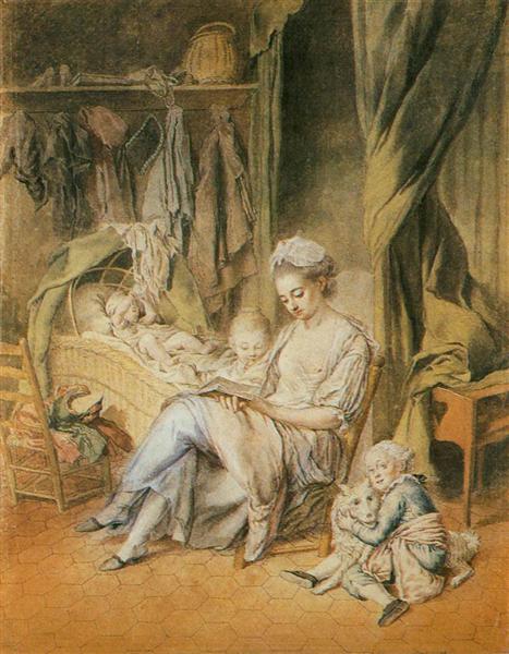 The Happy Mother, 1775 - Йоган Антон де Петерс