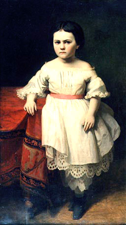The portrait of Nikolai Petrovitsch Semjonovs’ daughter, 1865 - Иоганн Кёлер