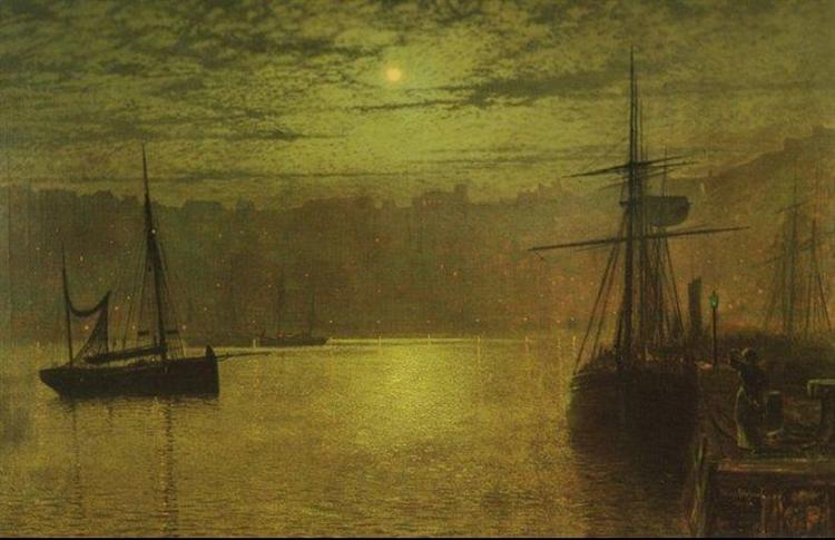 Lights in the Harbour - John Atkinson Grimshaw