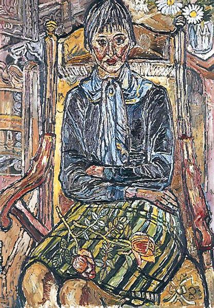 Girl with a Rose in Her Lap, 1960 - John Bratby