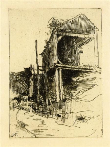 Abandoned Mill, c.1888 - Джон Генрі Твахтман (Tуоктмен)