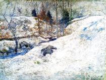 Brook in Winter - John Henry Twachtman