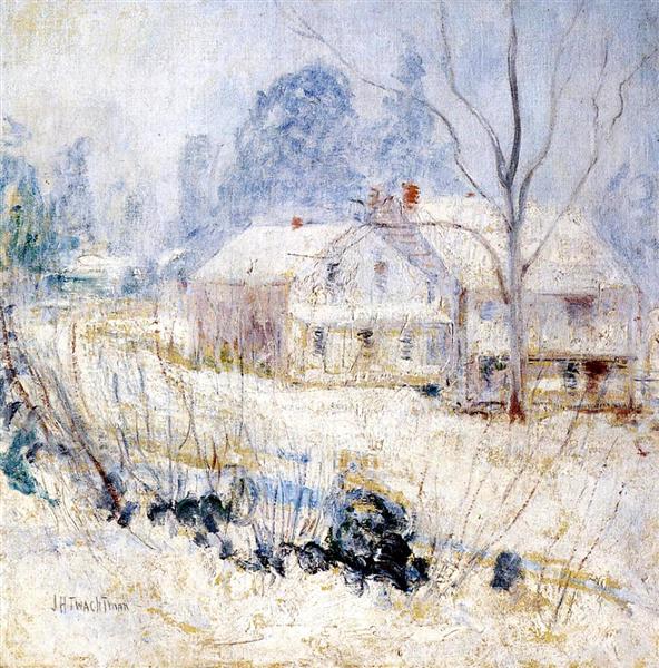 Country House in Winter, 1891 - Джон Генрі Твахтман (Tуоктмен)