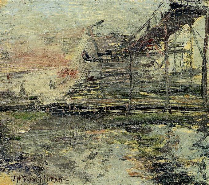 Harbor Scene, c.1900 - c.1902 - John Henry Twachtman