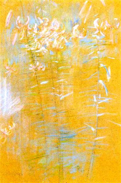 Tiger Lilies, c.1889 - c.1891 - Джон Генри Твахтман (Tуоктмен)