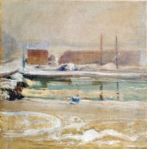View from the Holley House, Winter - John Henry Twachtman