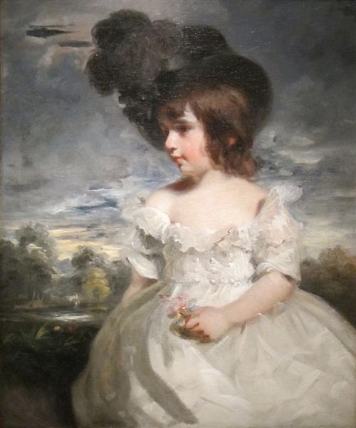 Master Meyrick (William Henry Meyrick in ruffled infant's dress) 1793 - 约翰·霍普纳