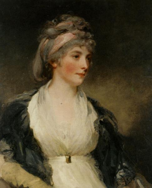 Portrait of Harriet Brouncker of Boveridge Dorset - 约翰·霍普纳