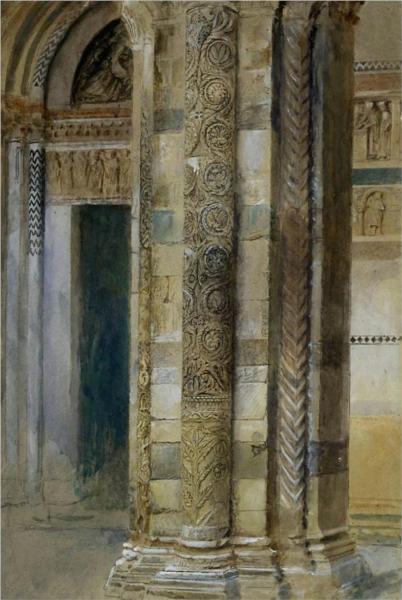 Interior of Lucca Cathedral, 1879 - John Ruskin