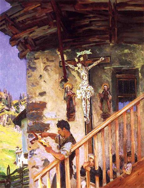 A Tyrolese Crucifix, 1915 - Джон Сінгер Сарджент