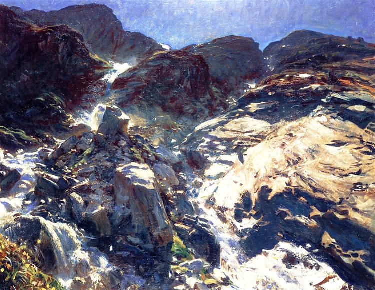 Glacier Streams, c.1909 - Джон Сингер Сарджент