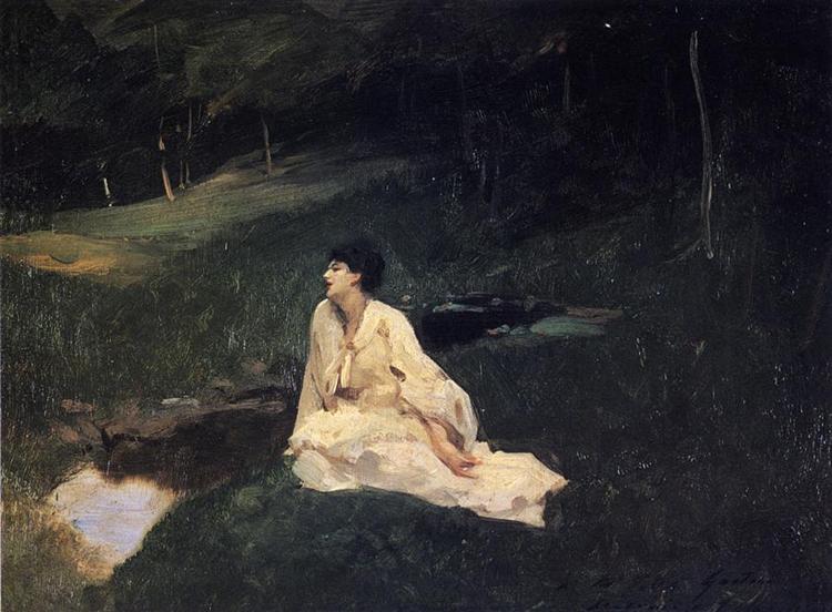 Judith Gautier (also known as By the River or Resting by a Spring), 1883 - 1885 - John Singer Sargent