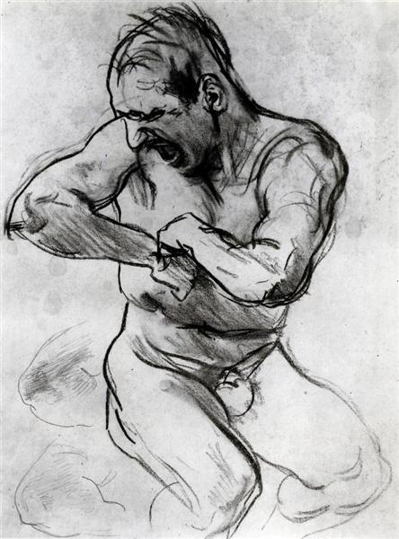 Man Screaming (also known as Study for Hell), c.1895 - John Singer Sargent