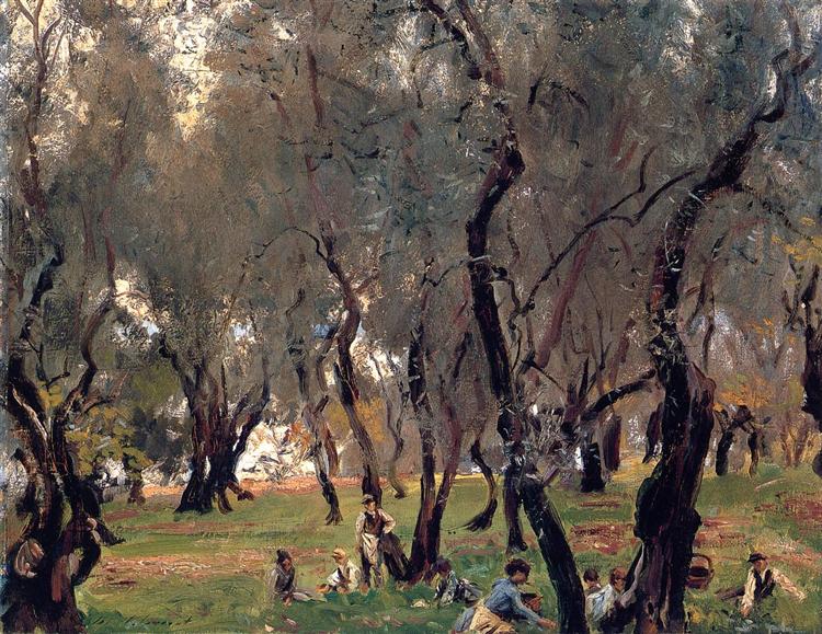 The Olive Grove, c.1908 - Джон Сінгер Сарджент