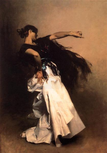 The Spanish Dancer, study for 'El Jaleo', 1882 - Джон Сингер Сарджент