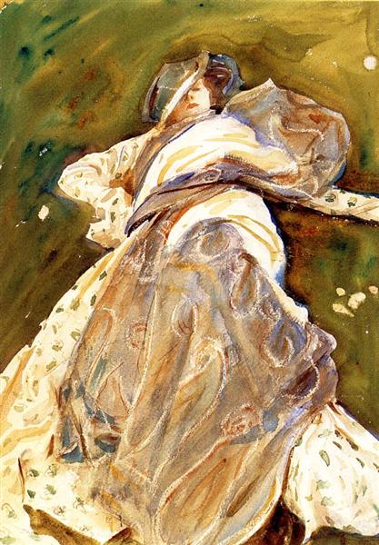 Woman Reclining, c.1908 - 薩金特