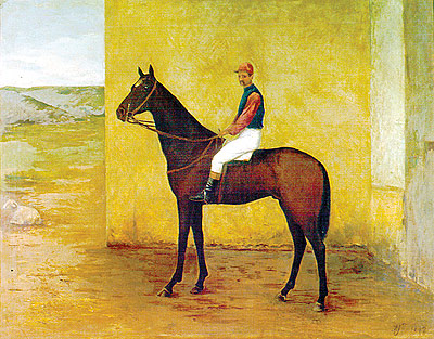 Jóquei e cavalo, 1895 - Almeida Júnior