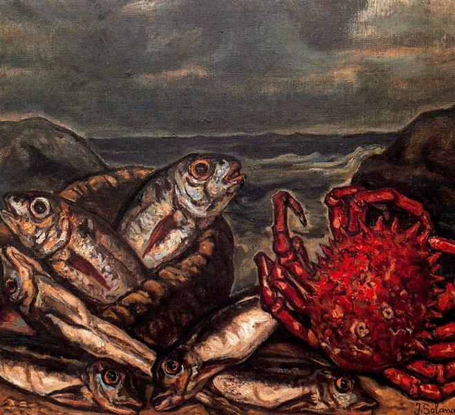 Fish and Crab, 1928 - José Gutiérrez-Solana