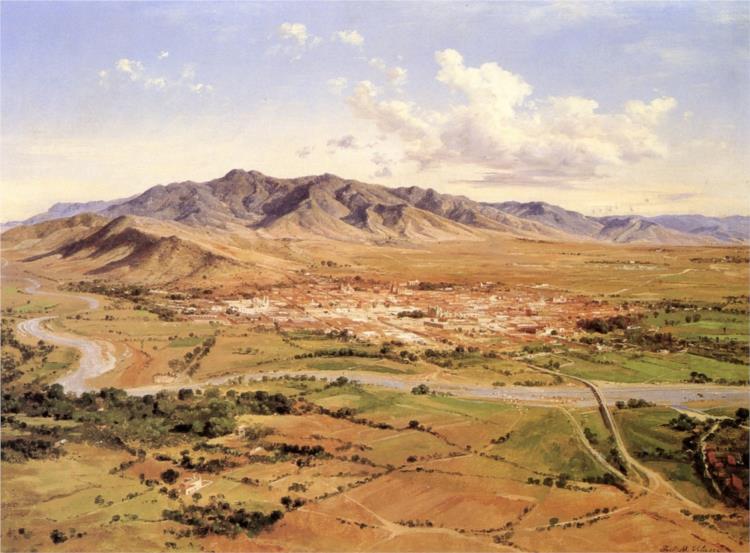 Vista de la ciudad y valle grande de Oaxaca - José María Velasco Gómez