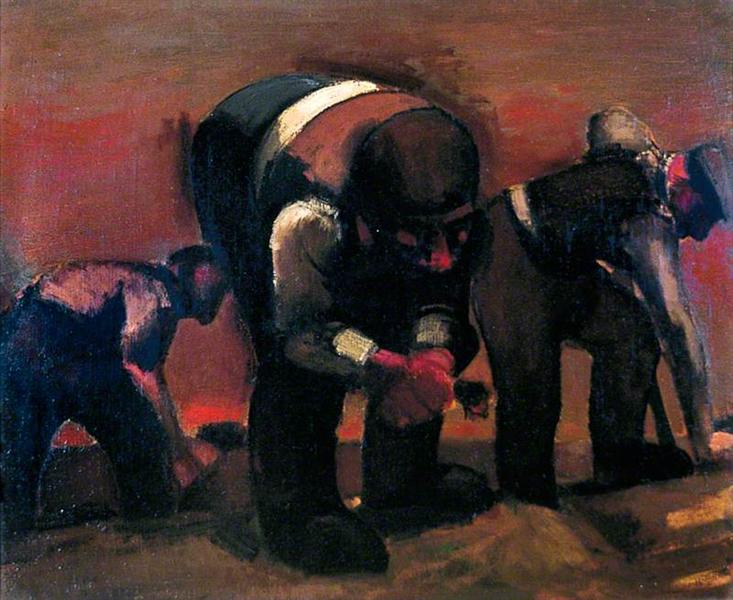 Digging for Roots, 1949 - Josef Herman