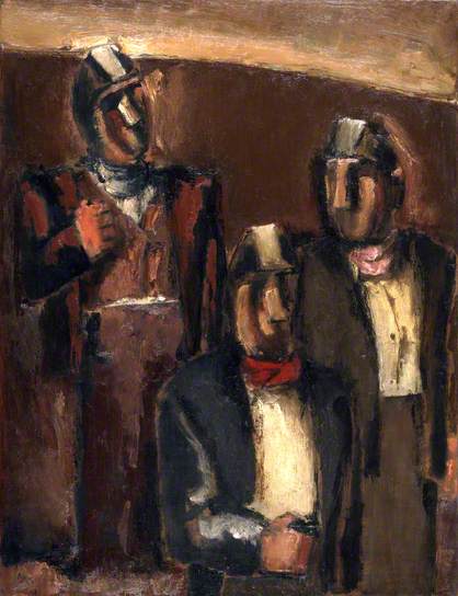Three Welsh Miners, 1966 - Josef Herman