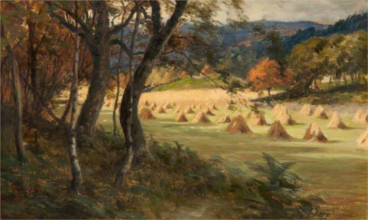 Corn Stooks, 1880 - Джозеф Фаркухарсон